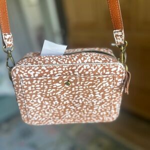 Madewell calf hair spotted purse new with tags